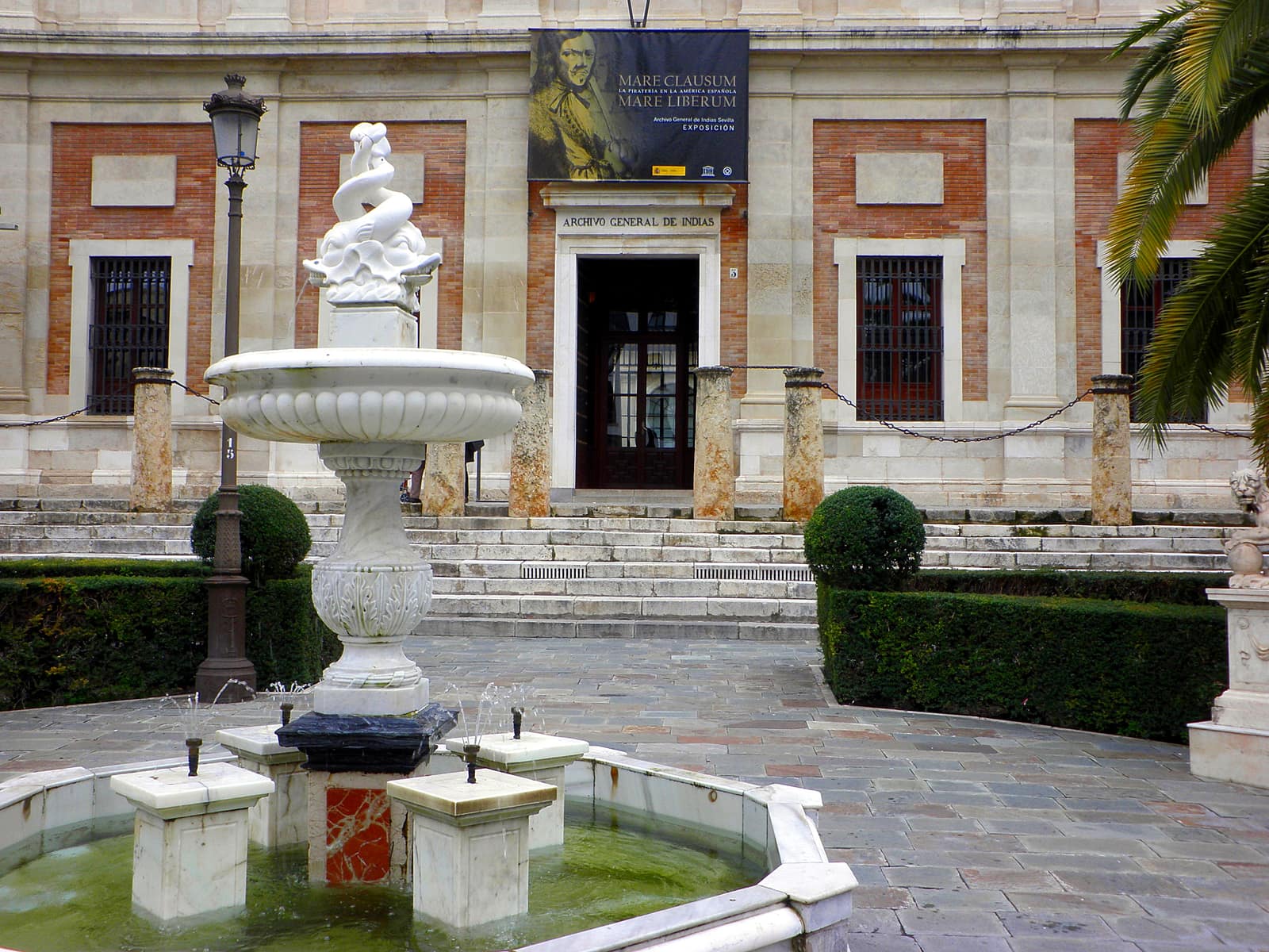 The Archivo General de Indias in Seville. Contemporary records placing Ribera in Spain survive in this archive. The building is shown as it stands now.